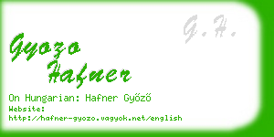 gyozo hafner business card